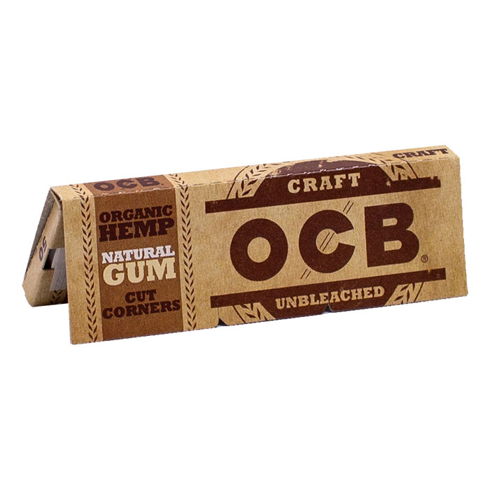 OCB Organic Unbleached Single Wide Rolling Papers Ct 50