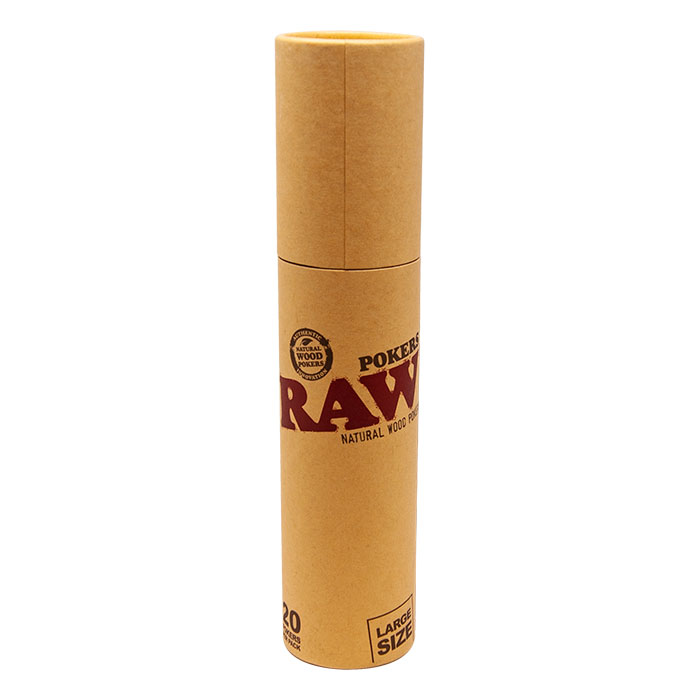 Raw Natural Large Wood Poker Ct 20