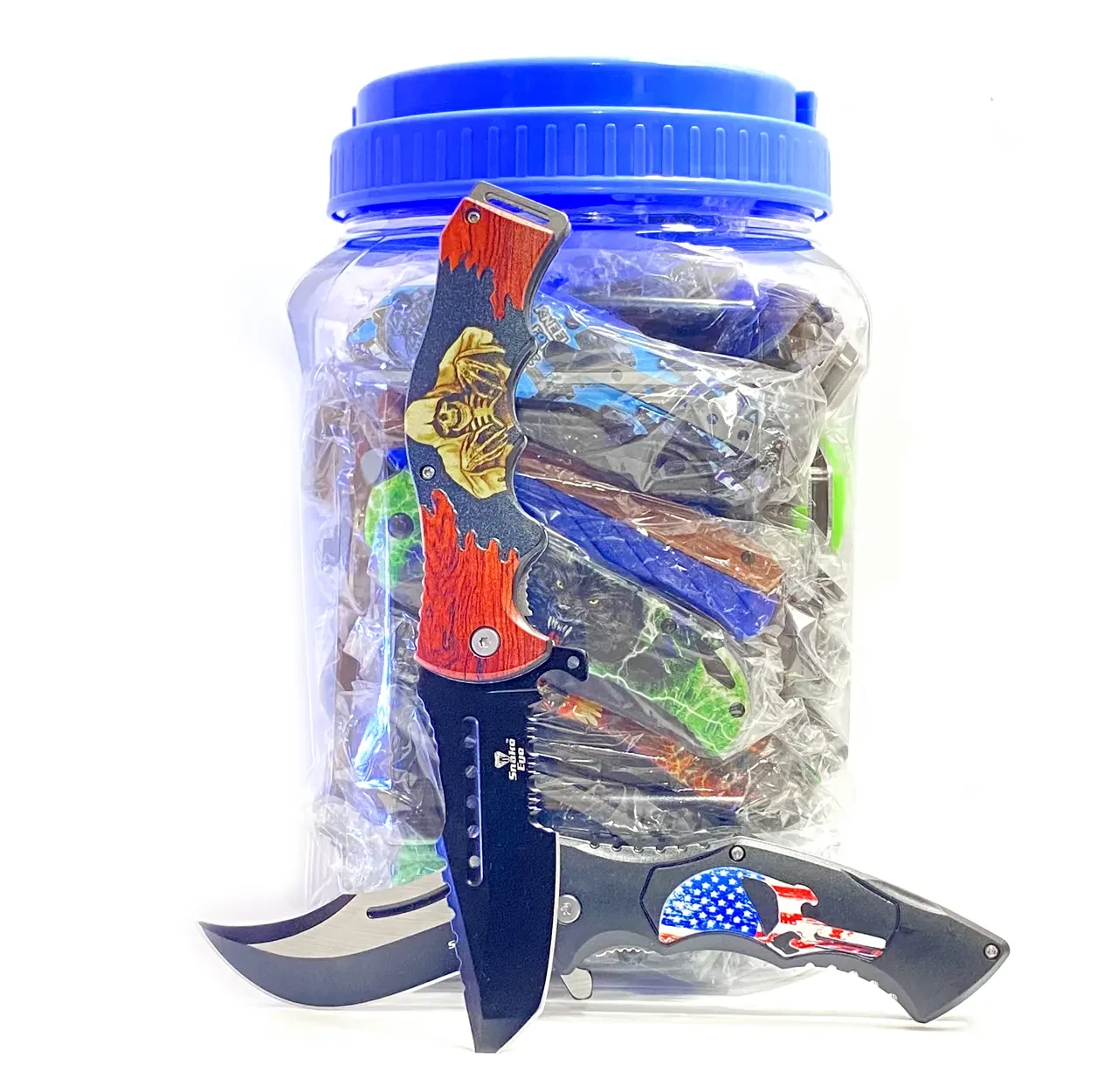 SNAKE EYES POCKET KNIVES JAR 48CT [SE-8AJR-P]