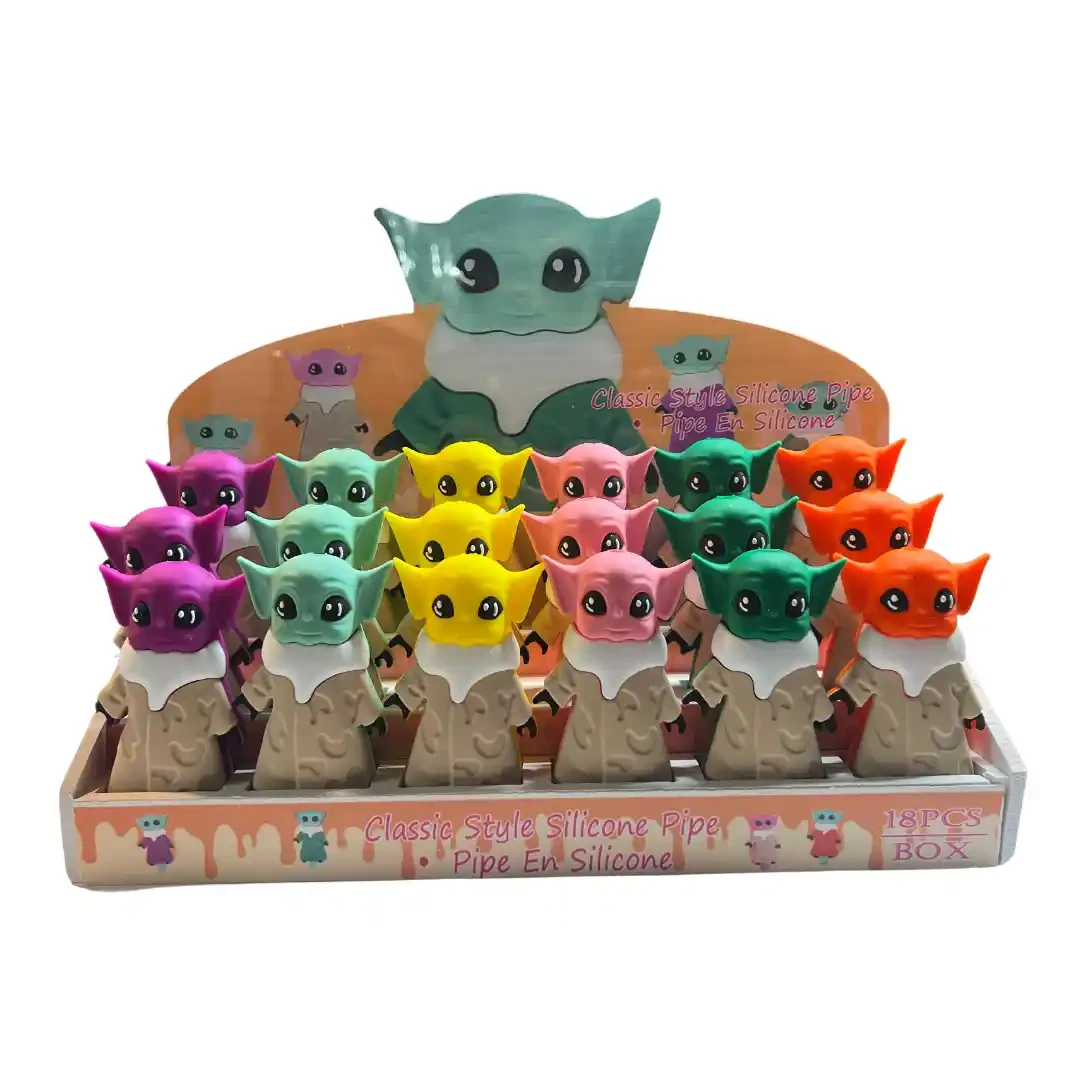 HUNKS SMOKE SILICONE BABY YODA HAND PIPE